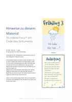 Vorschau - Stundenentwürfe - Nichtleser Ich habe wer hat mit Bildern FRÜHLING 3 - Nichtleser Spiel - Seite 1