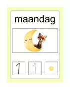 Voorbeeld - Kalender dagen van de week | Vandaag – Gisteren – Morgen - Pagina 1