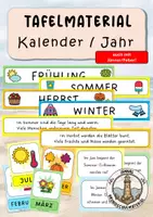 Vorschau - Präsentationen/Tafelbilder - Kalender Klasse 1 - 2 Tafelmaterial - Deckblatt