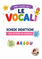 anteprima - Programmi scolastici / Materiali per docenti - Le vocali – Mappe e schede didattiche per la classe prima - Pagina di copertina