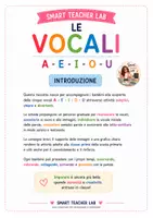 anteprima - Programmi scolastici / Materiali per docenti - Le vocali – Mappe e schede didattiche per la classe prima - Pagina 1
