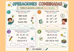 Vista previa - Hojas de trabajo - OPERACIONES COMBINADAS 5º Y 6º - página 2