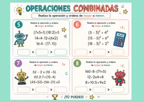 Vista previa - Hojas de trabajo - OPERACIONES COMBINADAS 5º Y 6º - página 3