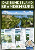 Vorschau - Arbeitsblätter - Brandenburg – Merkblatt, Arbeitsblatt & Lösungen | Erdkunde Sek I - Deckblatt
