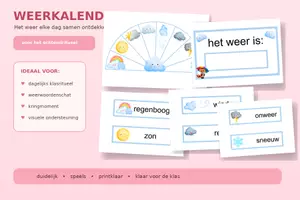 Voorbeeld - Weerkalender met weerrad - Voorblad
