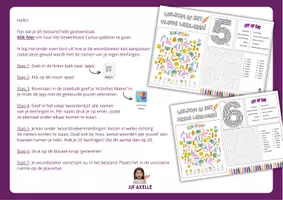 Voorbeeld - Sjabloon Placemat begin schooljaar L3-L4-L5-L6 - Pagina 1