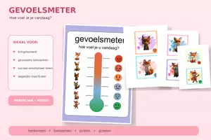 Voorbeeld - Gevoelsmeter | Emoties & gevoelens | Sociaal-emotioneel | - Voorblad