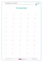 Vorschau - Arbeitsblätter - Schwungübungen - Ü5 Buchstaben - Deckblatt