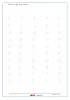 Vorschau - Arbeitsblätter - Schwungübungen - Ü5 Buchstaben - Seite 1