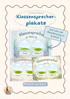 Vorschau - Poster - Klassensprecher Plakate | bearbeitbare Canva-Vorlage und Bild-Datei - Deckblatt