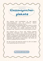 Vorschau - Poster - Klassensprecher Plakate | bearbeitbare Canva-Vorlage und Bild-Datei - Seite 1