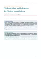 Vorschau - Unterrichtsreihen - Friedensschlüsse und Ordnungen des Friedens in der Moderne - Zentralabitur 2028 NRW Geschichte – Inhaltsfeld 7 - Seite 1