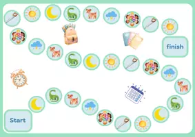 Voorbeeld - Bordspel Dagen van de Week | Spelenderwijs oefenen & bewegen - Pagina 1