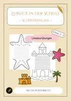 Vorschau - Arbeitsblätter - Start nach den Ferien: Lineaturübungen und Schreibanlass - Deckblatt