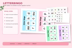 Voorbeeld - Letterbingo - Voorblad