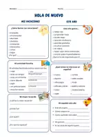 Vorschau - Arbeitsblätter - Mis vacaciones - tres niveles. Erste Stunde nach den Ferien - Seite 3