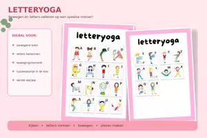 Voorbeeld - Letteryoga tussendoortje - Voorblad