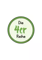 Vorschau - Stationenlernen - Legekreis zur 4er-Malreihe | Multiplikation anschaulich üben - Seite 3