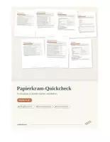 Vorschau - Arbeitsblätter - Papierkram-Quickcheck | Formulare & Briefe sicher verstehen - Deckblatt