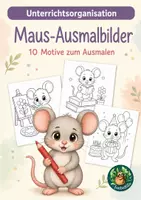 Vorschau - Mal- und Bastelvorlagen - Maus 10 Ausmalbilder und Malvorlagen - Deckblatt