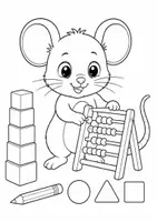 Vorschau - Mal- und Bastelvorlagen - Maus 10 Ausmalbilder und Malvorlagen - Seite 3