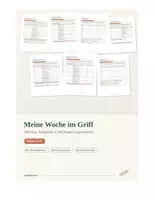 Vorschau - Arbeitsblätter - Meine Woche im Griff | Termine, Aufgaben & Wichtiges organisieren - Deckblatt