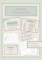 Vorschau - Arbeitsblätter - Teilbarkeitsregeln Aufgabenblätter + Tafelmaterial - Deckblatt
