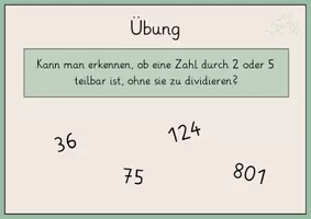 Vorschau - Arbeitsblätter - Teilbarkeitsregeln Aufgabenblätter + Tafelmaterial - Seite 1