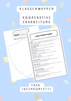 Vorschau - Arbeitsblätter - Klassenwappen - Kennenlernen neues Schuljahr - Ziele - Deckblatt