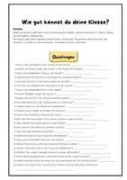 Vorschau - Quiz - Klassenquiz - Wie gut kennst du deine Klasse? Spiel Klasse - Seite 1