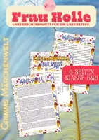 anteprima - Esercizi - Grimms Märchen – MADAMA HOLLE – Unità didattica di tedesco sulle fiabe B1 B2 - Pagina di copertina