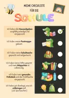 Vorschau - Poster - Checkliste Schule - Deckblatt