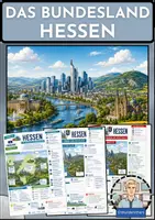 Vorschau - Arbeitsblätter - Hessen – Merkblatt, Arbeitsblatt & Lösungen | Erdkunde Sek I - Deckblatt