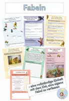 Vorschau - Arbeitsblätter - Unterrichtseinheit Fabeln lesen und selbstständig verfassen - Deckblatt