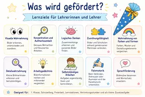 Vorschau - Arbeitsblätter - Schultüten Bilderrätsel – Welche Schultüte gehört zu welchem Bild? - Seite 2