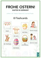 Vorschau - Präsentationen/Tafelbilder - Flashcards German/DaZ | Ostern/Easter - Deckblatt