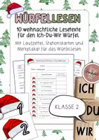 Vorschau - Arbeitsblätter - Würfellesen Station Weihnachten (10 Lesetexte) - Deckblatt