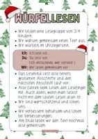 Vorschau - Arbeitsblätter - Würfellesen Station Weihnachten (10 Lesetexte) - Seite 2
