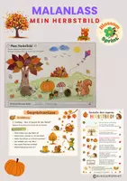 Vorschau - Mal- und Bastelvorlagen - Wachsendes Materialpaket Herbst - Seite 1
