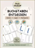 Vorschau - Arbeitsblätter - Buchstabe L l – Kneten, Muggelsteine legen & Nachspuren | Buchstaben lernen - Deckblatt