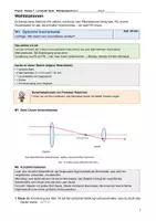 Vorschau - Arbeitsblätter - Lerntheke: Optik - Deckblatt