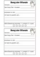 Vorschau - Arbeitsblätter - Musik Song der Stunde Vortrag - Seite 2