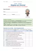 Vorschau - Arbeitsblätter - Physik: Arbeitsheft - Objekte am Himmel - Deckblatt