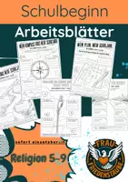 Vorschau - Arbeitsblätter - Schuljahresbeginn Schulstart Religion 5-9 | Arbeitsblätter für Mittelschule & Sek - Deckblatt