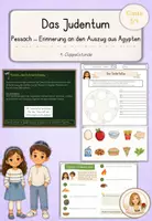 Vorschau - Stundenentwürfe - Pessach – das Fest der Befreiung | Judentum | 3./4. Klasse - Deckblatt
