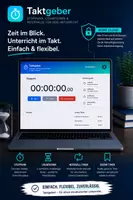 Vorschau - Stationenlernen - Taktgeber – Stoppuhr, Countdown & Intervalltimer für den Unterricht - Deckblatt