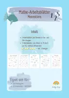 Vorschau - Stationenlernen - Zählen & Bündeln mit Meerestieren | Zahlenraum bis 10 | differenziert - Deckblatt