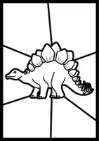 Vorschau - Mal- und Bastelvorlagen - 🦕 Pop Art Dinosaurier Kunstprojekt – Ausmalbilder Dinos (3 Versionen, differenziert) - Seite 3