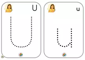 Vorschau - Arbeitsblätter - Buchstabe U u – Kneten, Muggelsteine legen & Nachspuren | Buchstaben lernen - Seite 3
