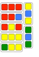 Vorschau - Arbeitsblätter - Muster legen/Farbsteifen: Vorlagen für Bausteine (inkl. Legeplättchen) - Seite 1